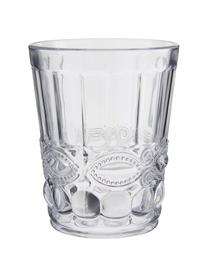 Vasos con relieve Nobilis, 6 uds., Vidrio, Transparente, Ø 9 x Al 11 cm