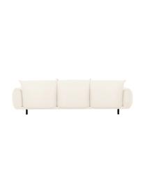 Sofa Saga (3-Sitzer) in Beige mit Metall-Füßen, Bezug: 100% Polyester 35.000 Sch, Gestell: Massives Birkenholz, Füße: Metall, pulverbeschichtet, Webstoff Beige, B 232 x T 103 cm