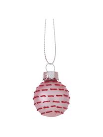 Weihnachtskugel Lumi, 12er-Set, Hellrosa, Rot, Ø 3 x H 4 cm