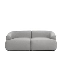 Modulares Sofa Sofia (2-Sitzer), Bezug: 100% Polypropylen Der hoc, Gestell: Massives Kiefernholz, Spa, Webstoff Grau, B 192 x T 95 cm