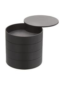 Schmuckdose Tower, Schwarz, Ø 10 x H 10 cm