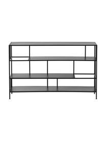 Regał z metalu Sheldon, Metal malowany proszkowo, Czarny, S 120 x W 74 cm