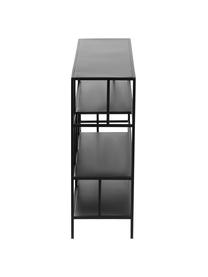 Regał z metalu Sheldon, Metal malowany proszkowo, Czarny, S 120 x W 74 cm