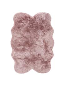 Tapis lisse en fourrure synthétique Elmo, Rose