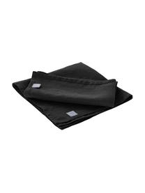 Servilletas de lino Hedda, 2 uds., Lino, Negro, L 31 cm