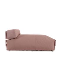 Sacco letto da esterno Square, Rivestimento: poliestere, polipropilene, Struttura: alluminio laccato, Rosa, Larg. 101 x Prof. 165 cm