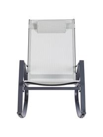 Schommelstoel Demid met verstelbare hoofdsteun, Frame: gefosfateerd en gepoederc, Bekleding: Textilene, Antraciet, B 95 x D 61 cm