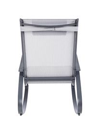 Schommelstoel Demid met verstelbare hoofdsteun, Frame: gefosfateerd en gepoederc, Bekleding: Textilene, Antraciet, B 95 x D 61 cm