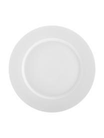 Talerz śniadaniowy z porcelany Delight Classic, 2 szt., Porcelana, Biały, Ø 23 cm