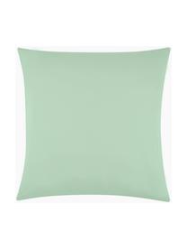 Taie d'oreiller 65x65 satin de coton Comfort, 2 pièces, Vert sauge, 65 x 65 cm