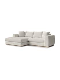 Sofa narożna Vienna (4-osobowa), Tapicerka: 100% poliester Dzięki tka, Beżowa tkanina, S 284 x G 170 cm, lewostronna