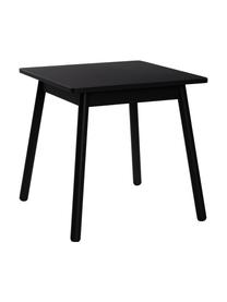 Mesa infantil de madera Kinna Mini, Madera de pino, tablero de fibras de densidad media (MDF), Negro, An 50 x Al 50 cm