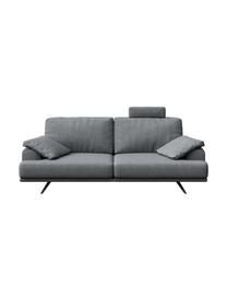 Sofa Prado (2-osobowa), Tapicerka: 100% poliester, Nogi: metal lakierowany, Jasny szary, S 220 x G 107 cm