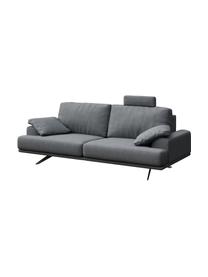 Sofa Prado (2-osobowa), Tapicerka: 100% poliester, Nogi: metal lakierowany, Jasny szary, S 220 x G 107 cm