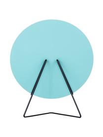 Ronde make-up spiegel Standing Mirror met zwarte stalen frame, Frame: gepoedercoat staal, Zwart, 20 x 23 cm