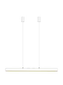 Dimbare LED hanglamp Hazel, Lampenkap: gecoat metaal, Wit, B 100 x H 7 cm