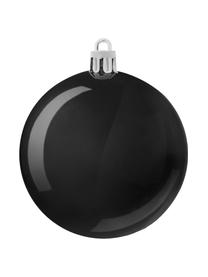 Breukvaste kerstballenset Victoria, 60 delig, Polystyreen, Zwart, zilverkleurig, Ø 7 cm