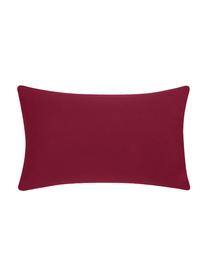 Housse de coussin rectangulaire coton rouge Mads, Rouge