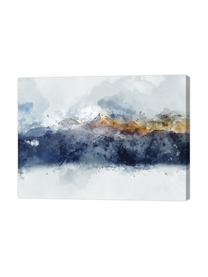 Impression sur toile Abstract Mountain, Multicolore