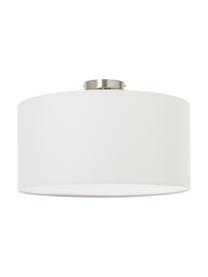 Lampa sufitowa z lnu Basixx, Biały, Ø 50 x W 35 cm