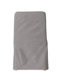 Sedia imbottita con rivestimento Russell, Gambe: legno di frassino, Struttura: metallo, Grigio, Larg. 47 x Alt. 86 cm