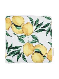 Vysoký vankúš na stoličku z bavlny Citrus, Žltá, zelená, biela, Š 40 x D 40 cm