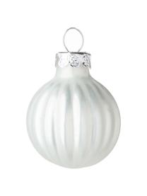 Set de bolas de Navidad Rib Ø 3 cm, 12 uds., Blanco, Ø 3 cm