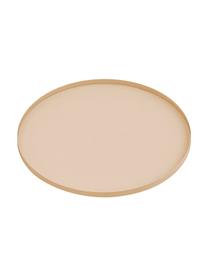 Dienblad Arla, Gecoat metaal, Beige, Ø 41 cm