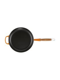Litinová pánev s dřevěnou rukojetí Signature Collection, Oranžová, červená, Ø 28 cm, V 8 cm