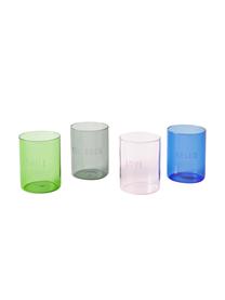 Vaso de diseño Favourite YOU ROCK, Vidrio de borosilicato, Negro (You rock), Ø 8 x Al 11 cm, 350 ml