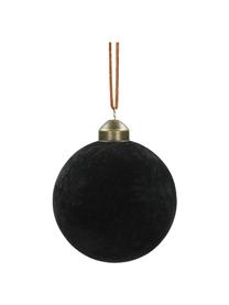 Boule de Noël en velours Velvet, 6 pièces, Noir, Ø 8 cm