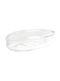 Portasapone in vetro Clear, Vetro, Trasparente, Larg. 15 x Alt. 3 cm