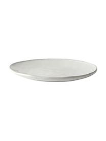 Plytký tanier White Organic, 4 ks, Kamenina, Biela, Ø 27 x 3 cm