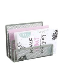 Organizer grigio verde per lettere Essentials, Metallo rivestito, Grigio verde, Larg. 18 x Alt. 13 cm