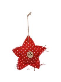 Decoratieve hangersset violet, 27-delig, Mini boom met decoratie, Rood, wit, zilverkleurig, H 60 cm