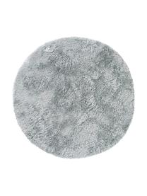 Tapis rond shaggy bleu ciel Lea, Bleu ciel