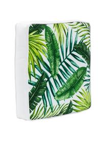 Cojín de asiento Jonna, Funda: 100% algodón, Verde, blanco crema, An 40 x L 40 cm