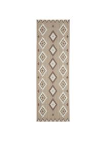 Tapis balcon ethnique Nikita, Beige, blanc