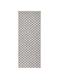 Alfombra reversible de interior/exterior Nizza, Gris, crema, An 80 x L 250 cm