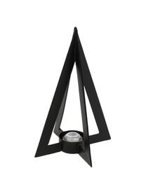 Świecznik na tealighty Niva, Metal powlekany, Czarny, S 13 x W 19 cm