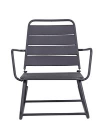 Fauteuil de jardin à bascule Lillian, Acier, revêtement par poudre, Noir, larg. 63 cm x haut. 74 cm