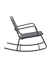 Fauteuil de jardin à bascule Lillian, Acier, revêtement par poudre, Noir, larg. 63 cm x haut. 74 cm