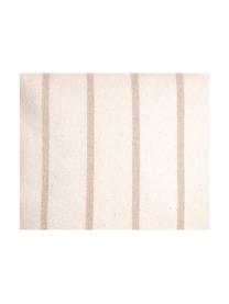 Gestreiftes Kissen Pampelonne, mit Inlett, Bezug: 100% Baumwolle, Beige, Gebrochenes Weiss, 50 x 50 cm