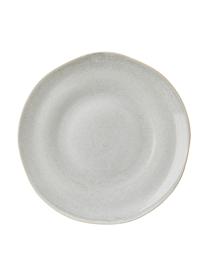 Vajilla artesanal Manor, 4 comensales (16 piezas), Gres, Gris claro, beige, Set de diferentes tamaños