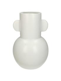 Vase moderne en grès cérame Amola, Grès cérame, Blanc, Ø 17 x haut. 26 cm