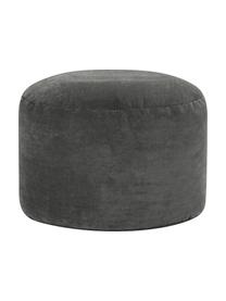 Pouf en velours côtelé Cordone, Anthracite