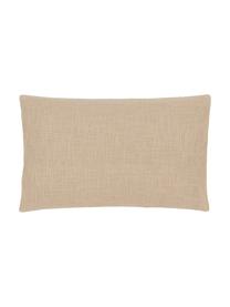 Funda de cojín Anise, 100% algodón, Beige, An 30 x L 50 cm