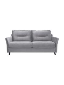 Sofa rozkładana z aksamitu Loft (3-osobowa), Tapicerka: 100% aksamit poliestrowy, Nogi: metal lakierowany, Jasny szary, S 191 x G 100 cm