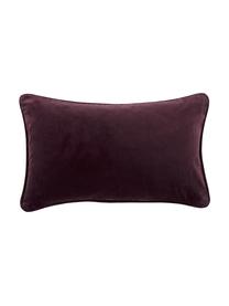 Housse de coussin en velours Dana, Aubergine