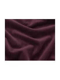 Poszewka na poduszkę z aksamitu Dana, 100% aksamit bawełniany,  Ciemny fioletowy, S 30 x D 50 cm